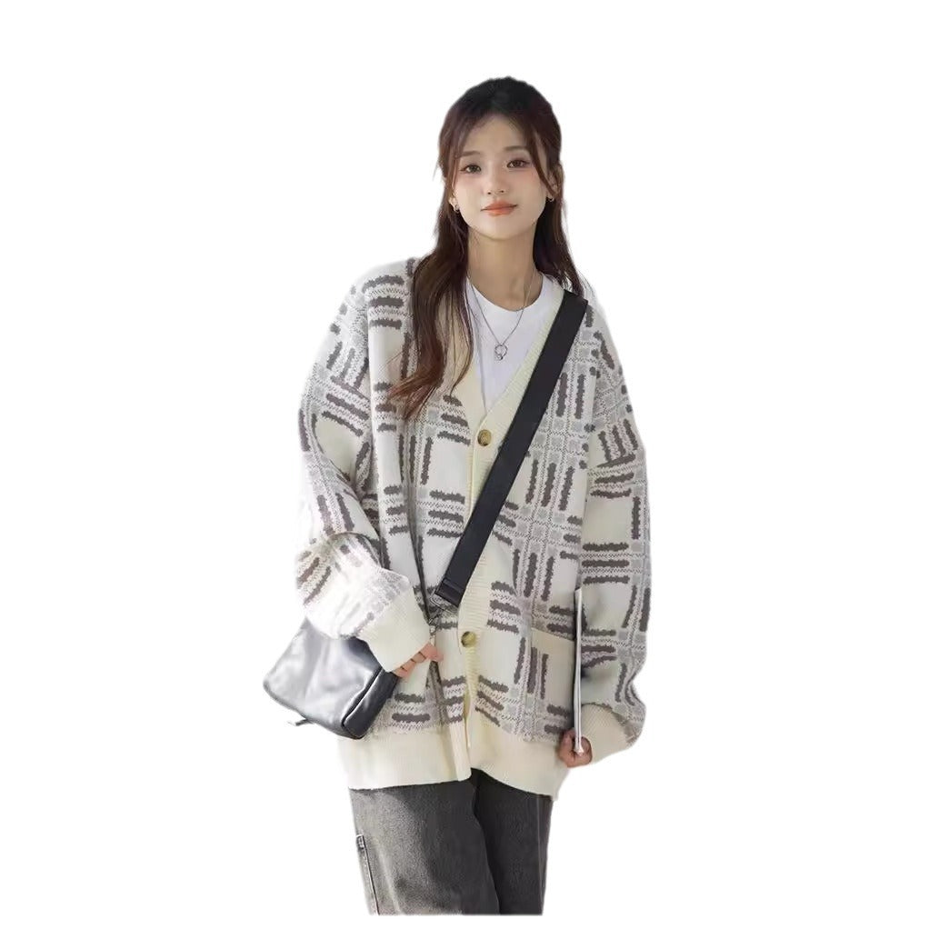 Loose Sweater Coat Women's Japanese Style Lazy