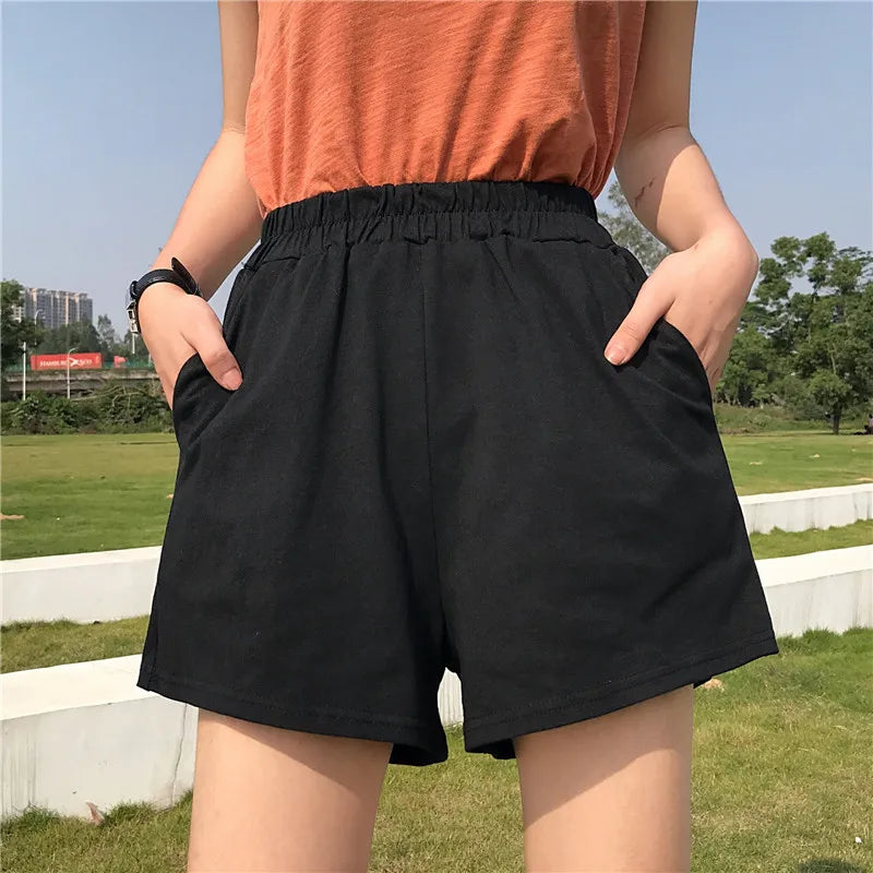 Casual Black Women Shorts