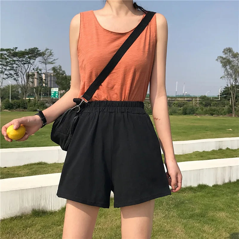 Casual Black Women Shorts