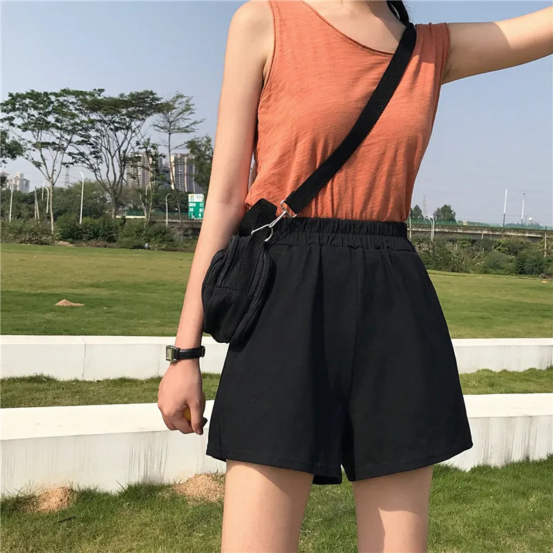 Casual Black Women Shorts