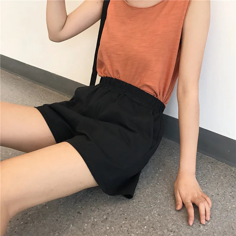 Casual Black Women Shorts