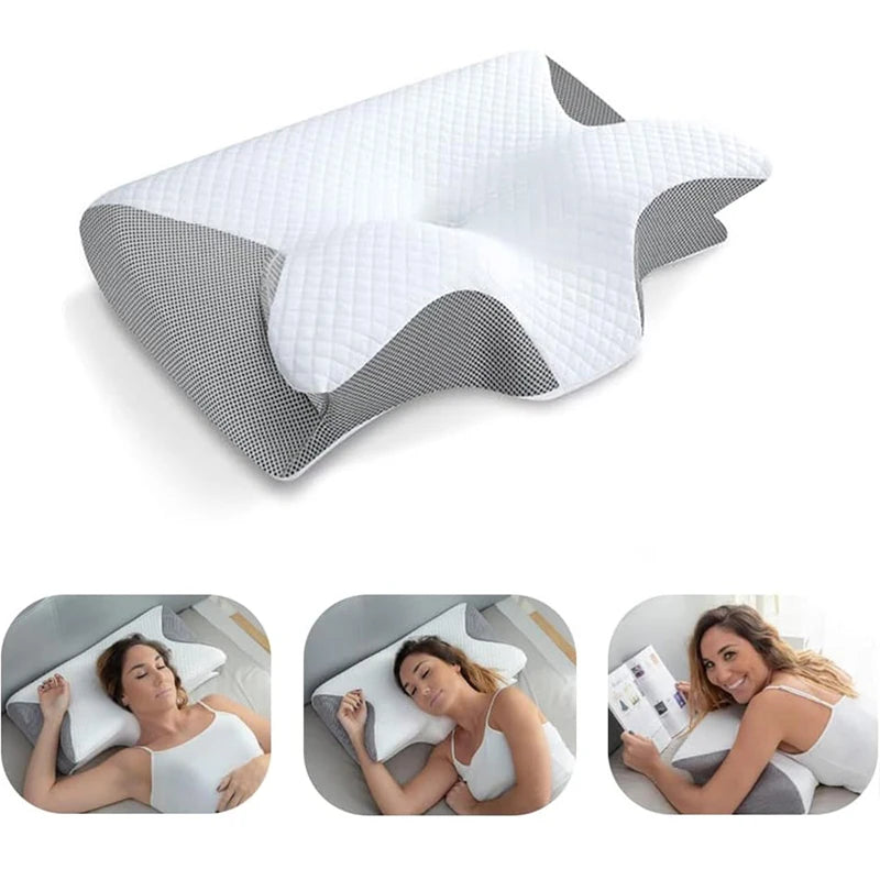 1pc Ergonomic Memory Foam Pillow