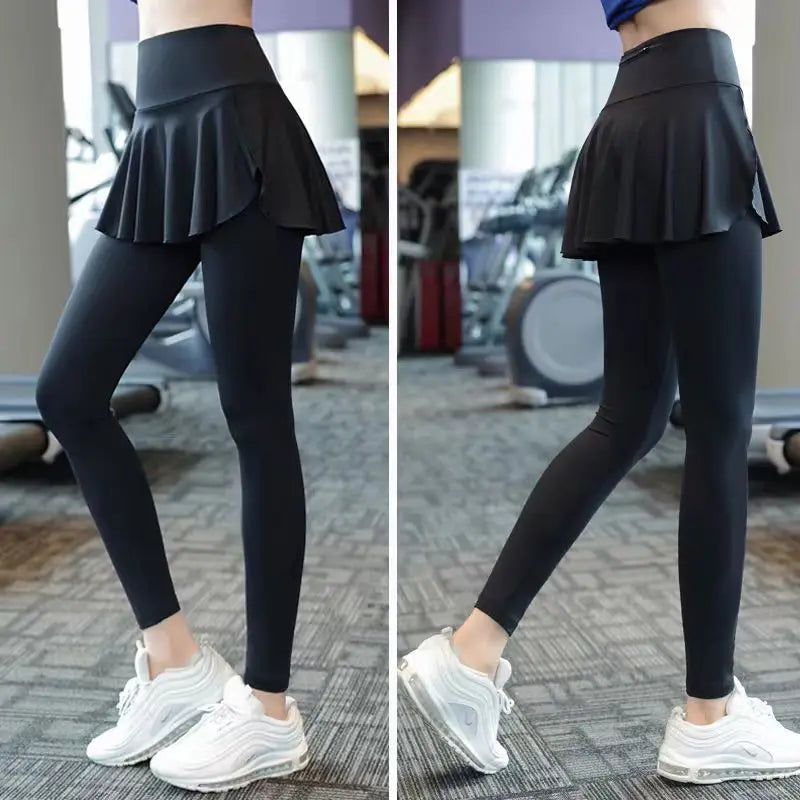 Two-Piece Skirt Yoga Pants