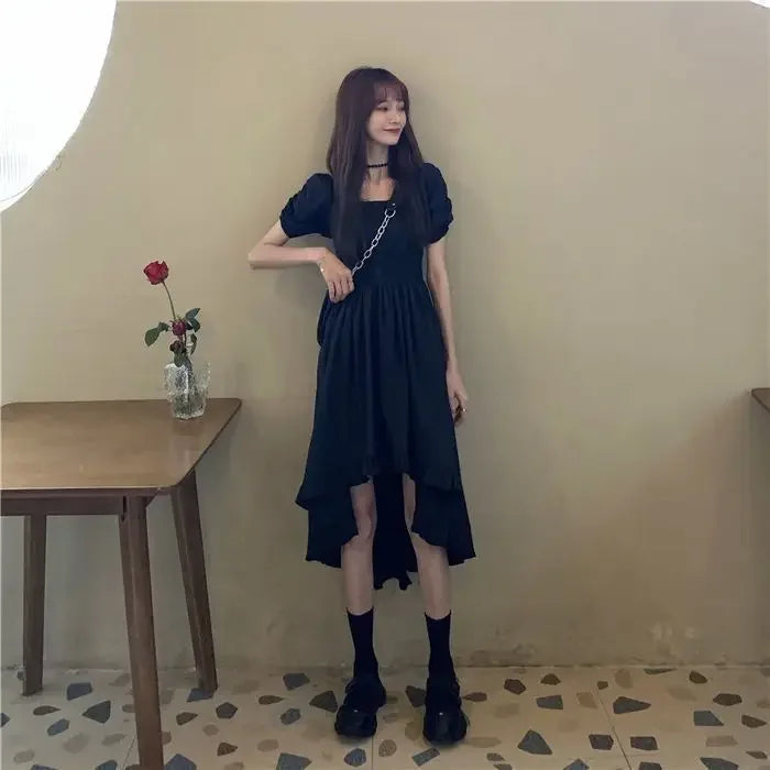 Vintage A-line Black Dress