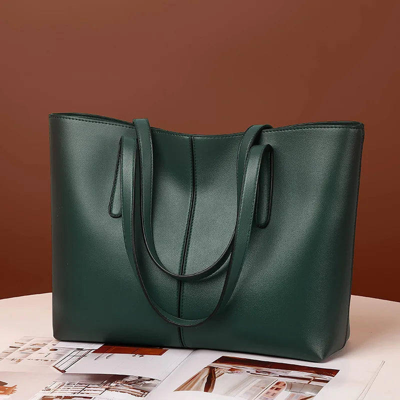 Soft PU Leather Tote Bag