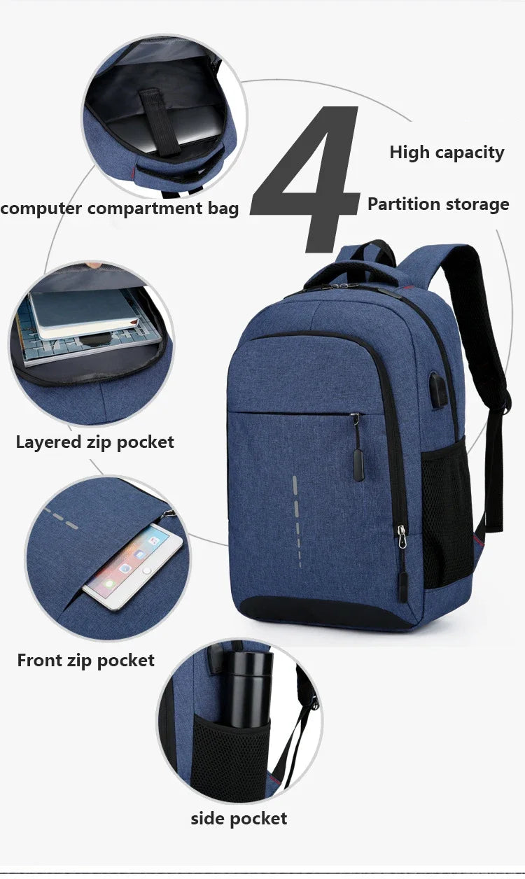 Classic Waterproof USB Backpack