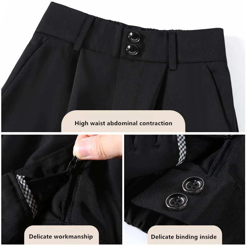 Women's High Waist Casual Suit Pants