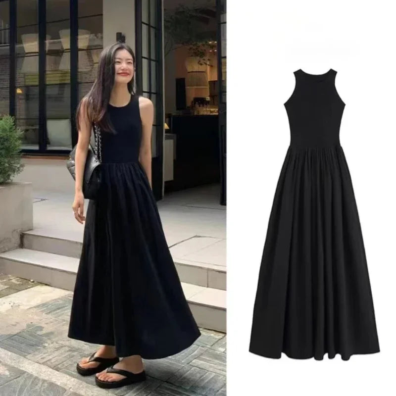 Elegant Sleeveless Black Dress