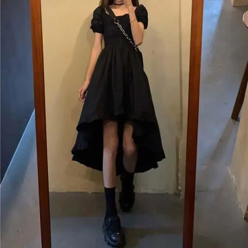 Vintage A-line Black Dress