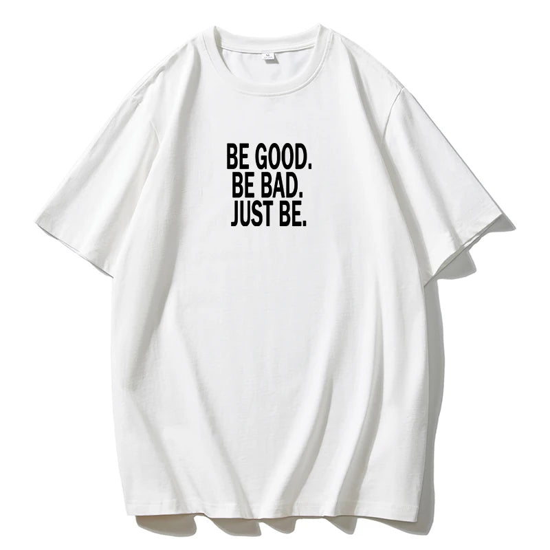 Simple Loose Letter Print Women's T-Shirt