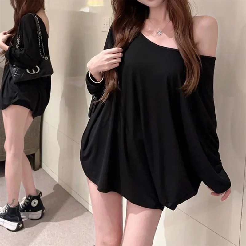 Women's Solid Oversized T-Shirt