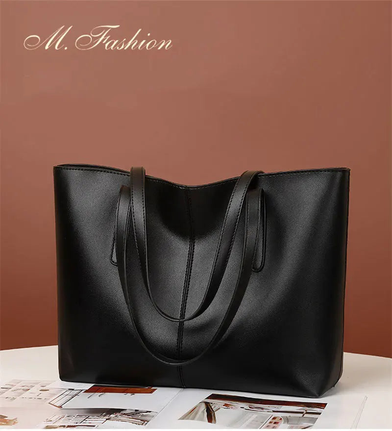 Soft PU Leather Tote Bag