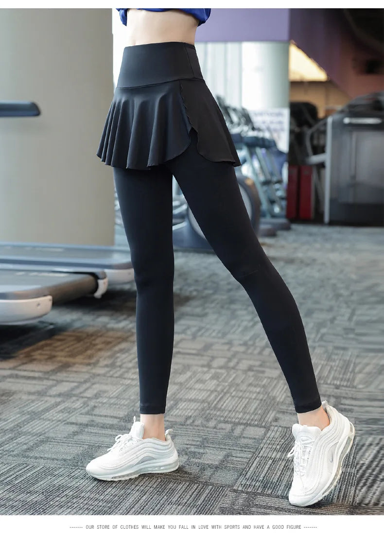 Two-Piece Skirt Yoga Pants