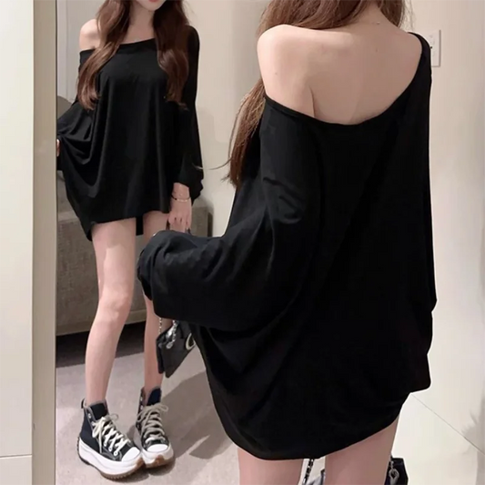 Women's Solid Oversized T-Shirt