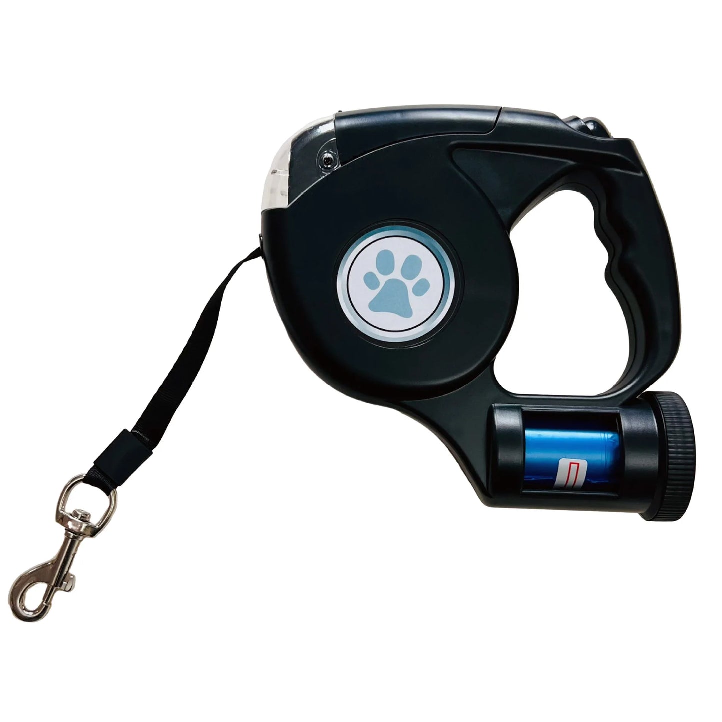 3-in-1 Retractable Pet Leash with Light & Waste Bag