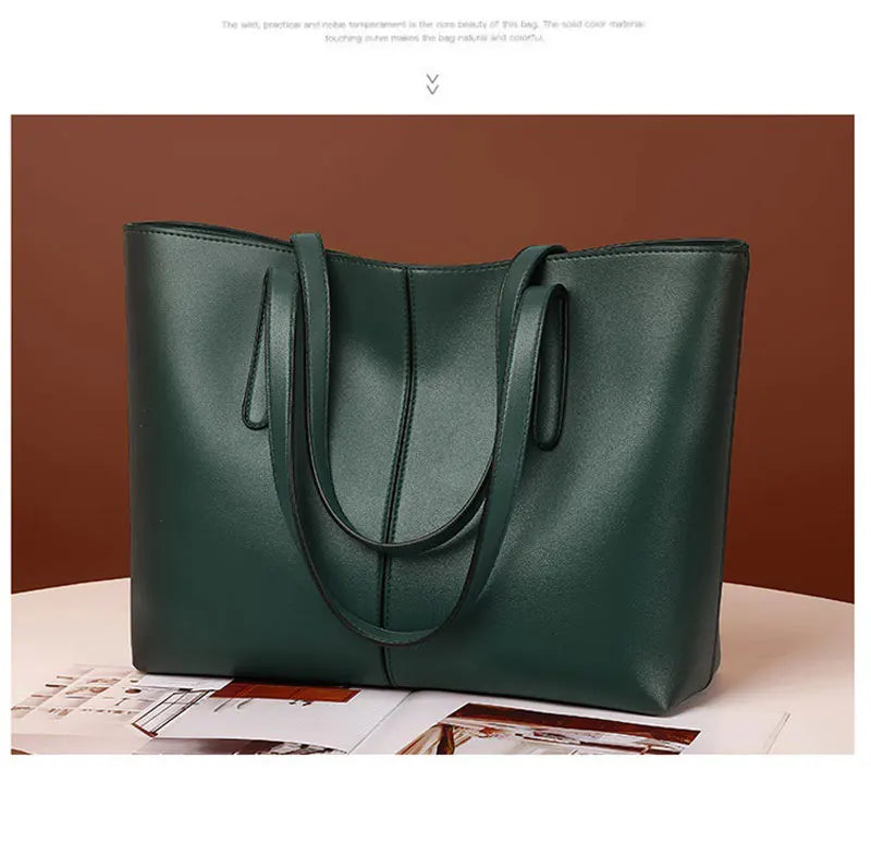 Soft PU Leather Tote Bag