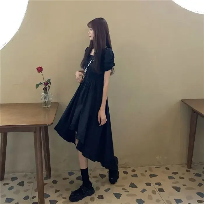 Vintage A-line Black Dress