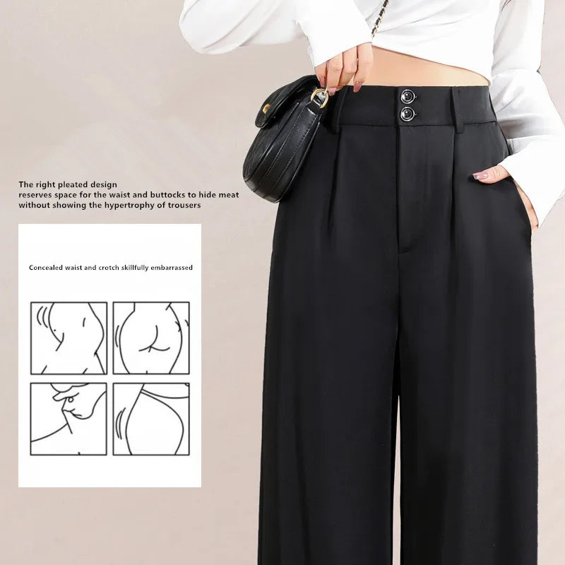 Women's High Waist Casual Suit Pants