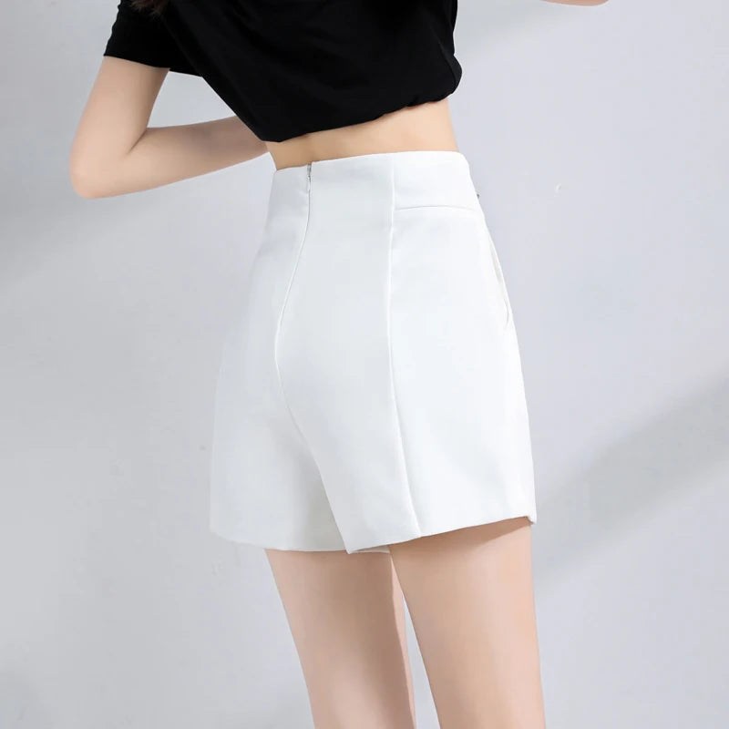 High Waist A-line Chiffon Suit Shorts