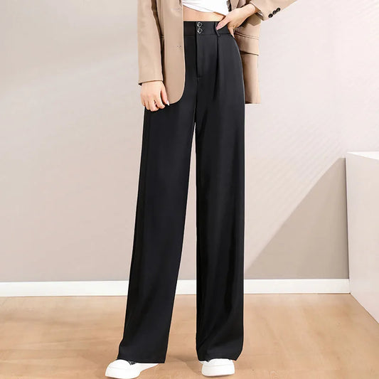 Women's High Waist Casual Suit Pants