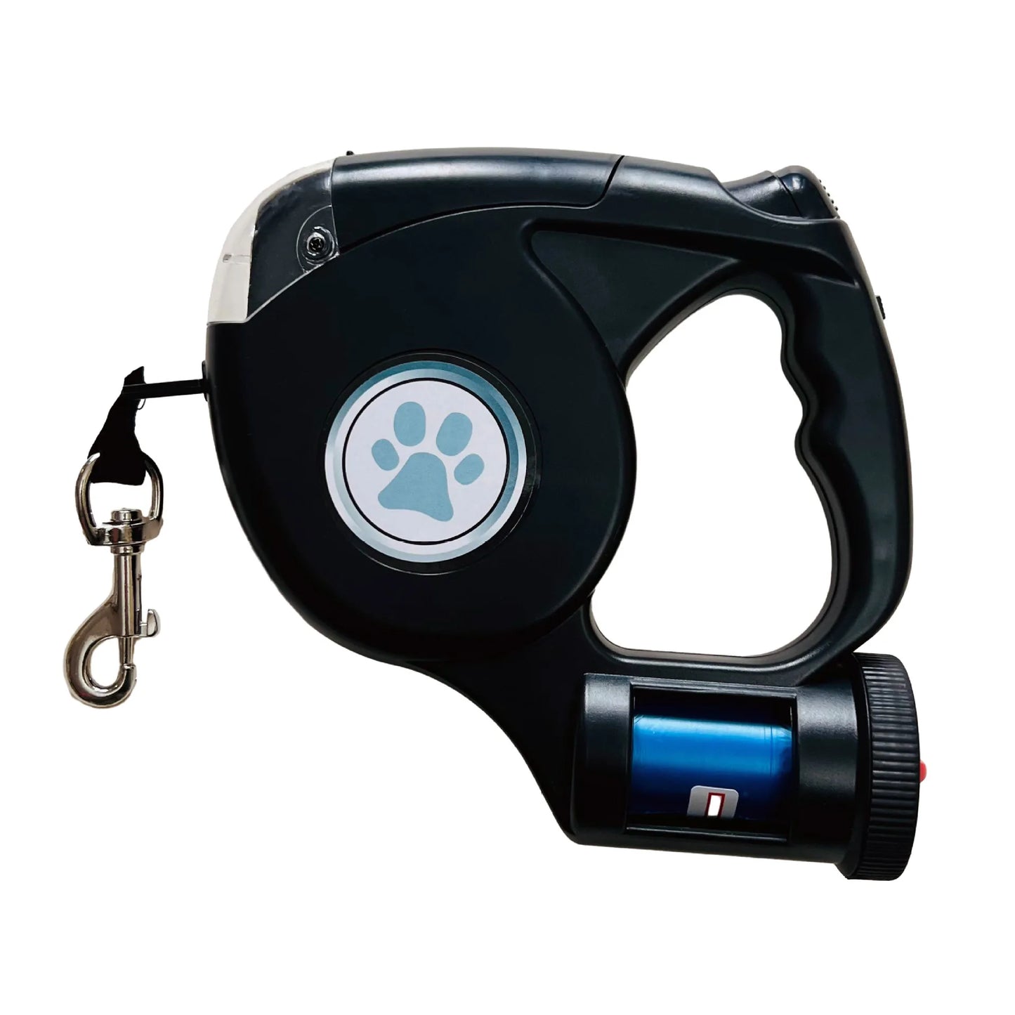 3-in-1 Retractable Pet Leash with Light & Waste Bag