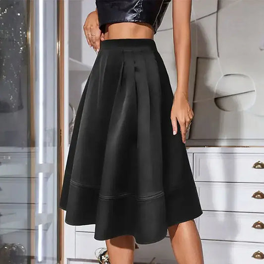 Women's Vintage Slim Fit Black Skirt