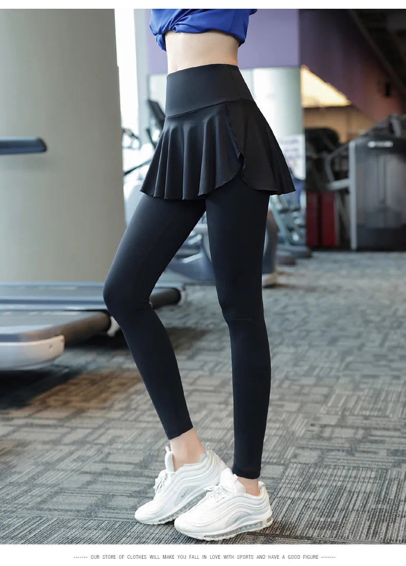 Two-Piece Skirt Yoga Pants