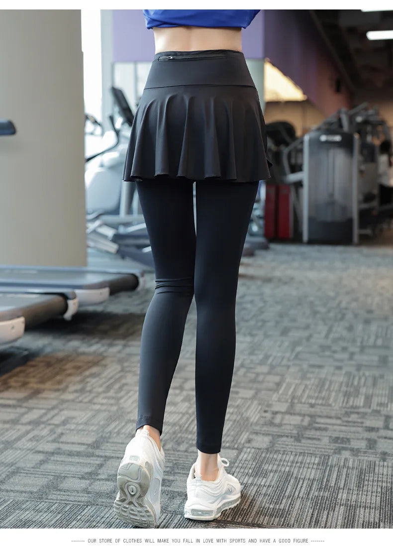 Two-Piece Skirt Yoga Pants